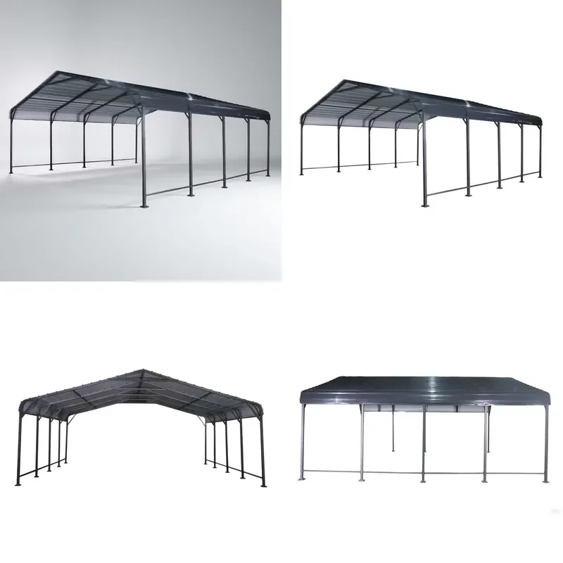 for Modern Steel Gazebo 3x4.5x2.5m Galvanized Hardtop Pergola Quick Installation Garage Tent Easy Set Up Outdoor Shelter