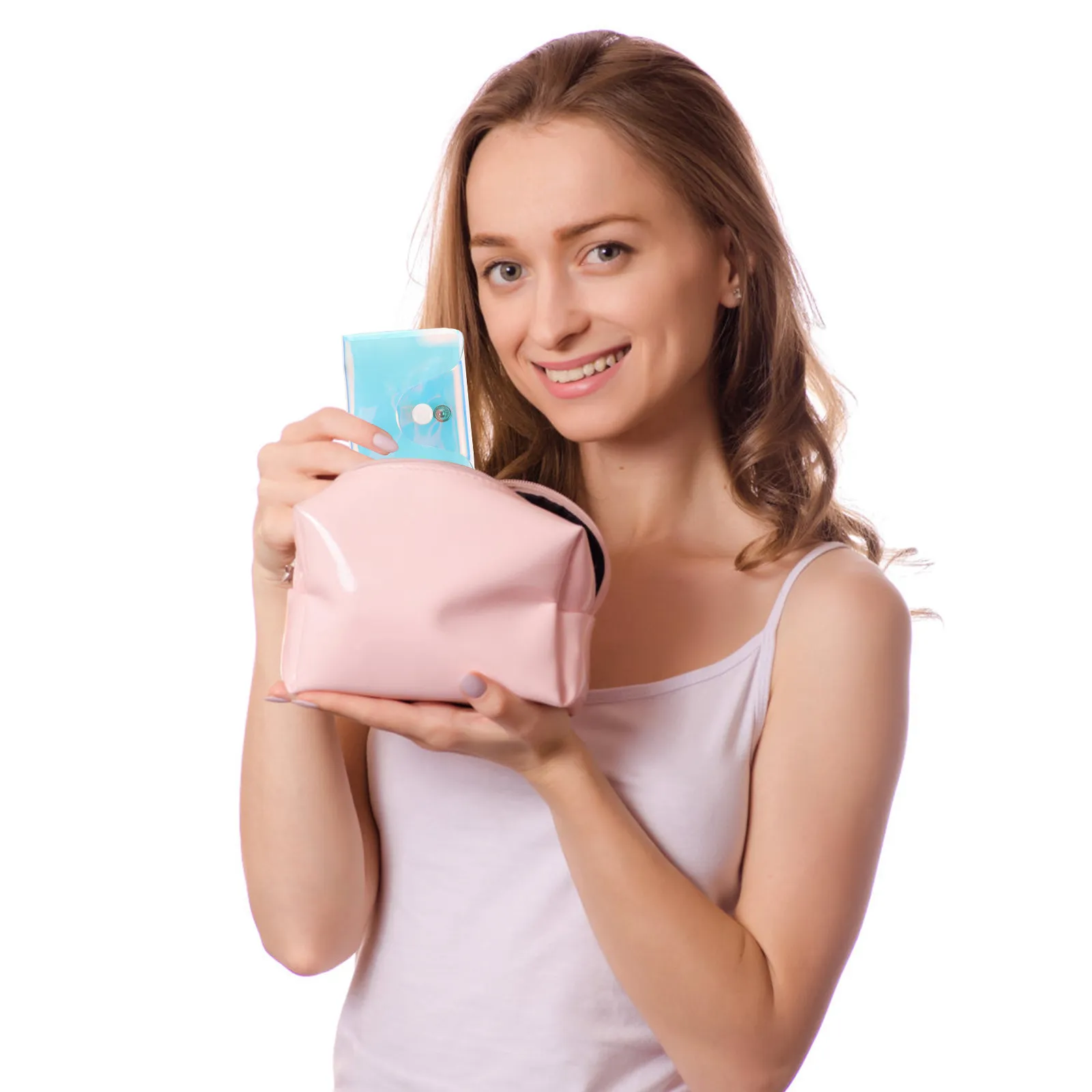 20 Pages Multi-Card Holder Holographic Transparent Bag Organizer Travel Shopping Credit Card Wallet Pack Bag Pack