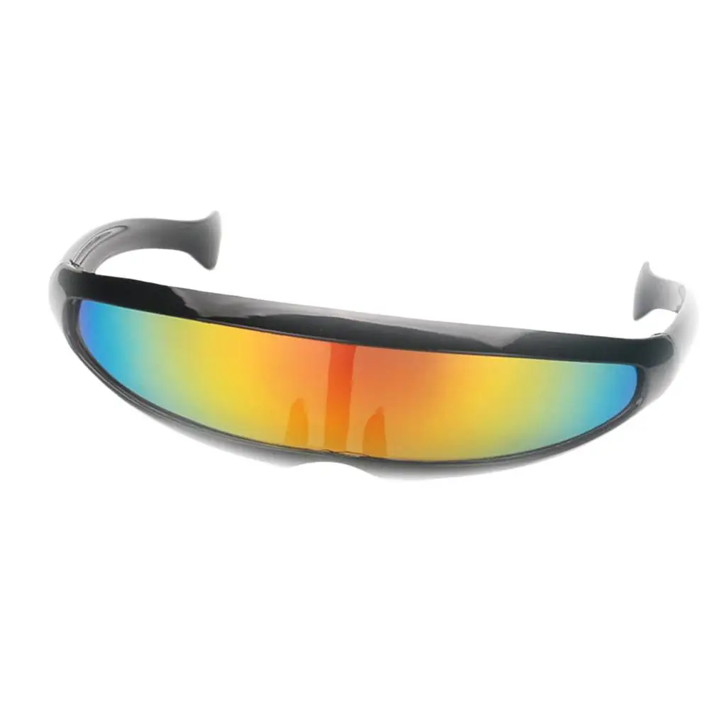 

Futuristic Space Alien Sunglass Narrow Eyewear Party Fancy Dress Costume