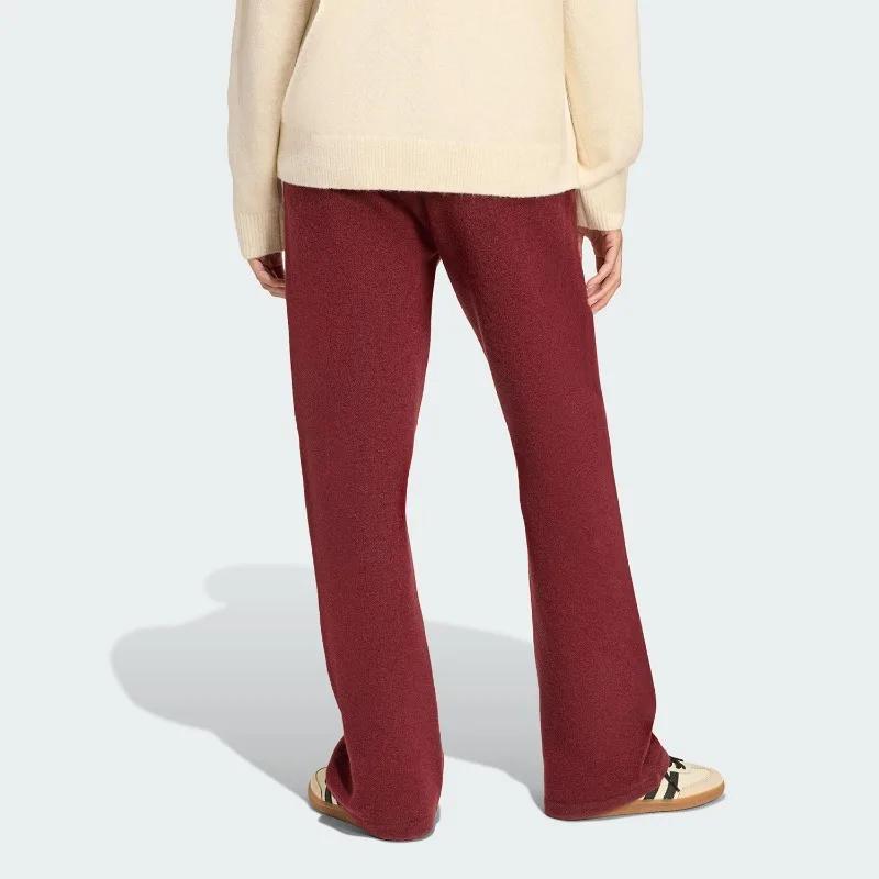 Adidas Clover Women's Casual Sports Knitted Wide Leg Daily Trousers KF2533