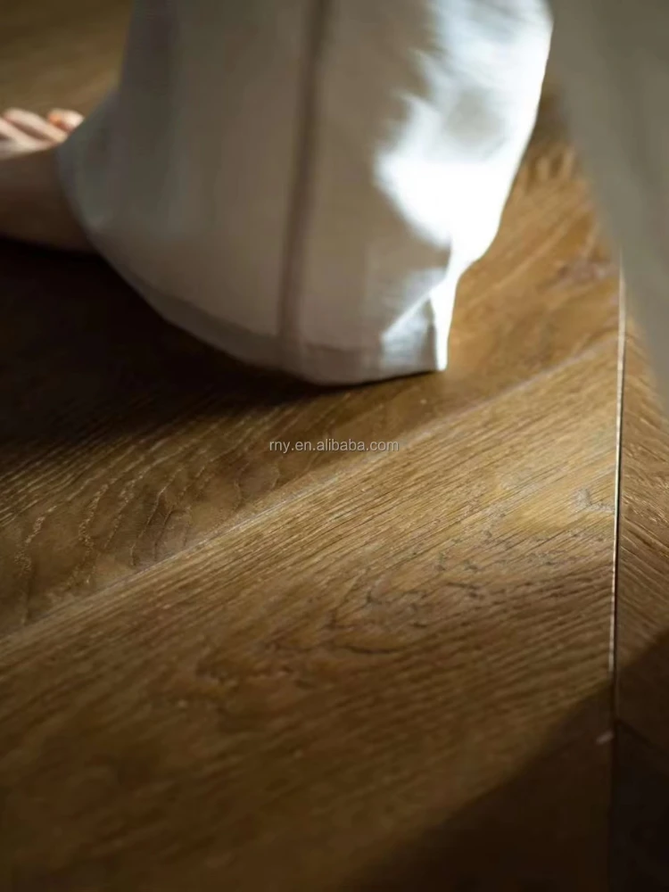 نسخة مخصصة من البلوط البني المدخن والأرضيات الخشبية الفاخرة لفندق الباركيه التجاري