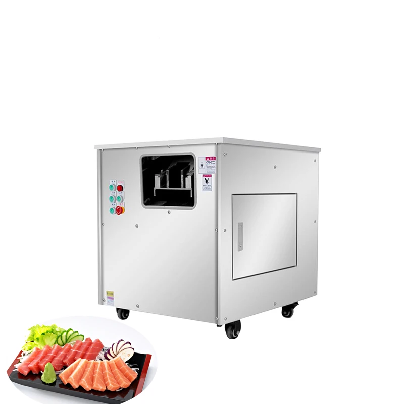 220V 380V Electric Multi-Function Oblique Cutting Fish Fillet Machine Commercial Ham and Pig Liver Slicer