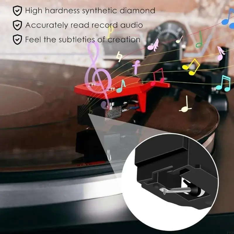 

F92F Record Player Styluses Игла с щеткой проигрыватель поставляет замены иглы для игроков для игроков