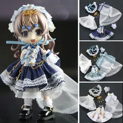 OB11 baby clothes 1/12 bjd GSC clay UFDOLL body9 Flow fairy dress mop princess dress doll clothes Doll accessories