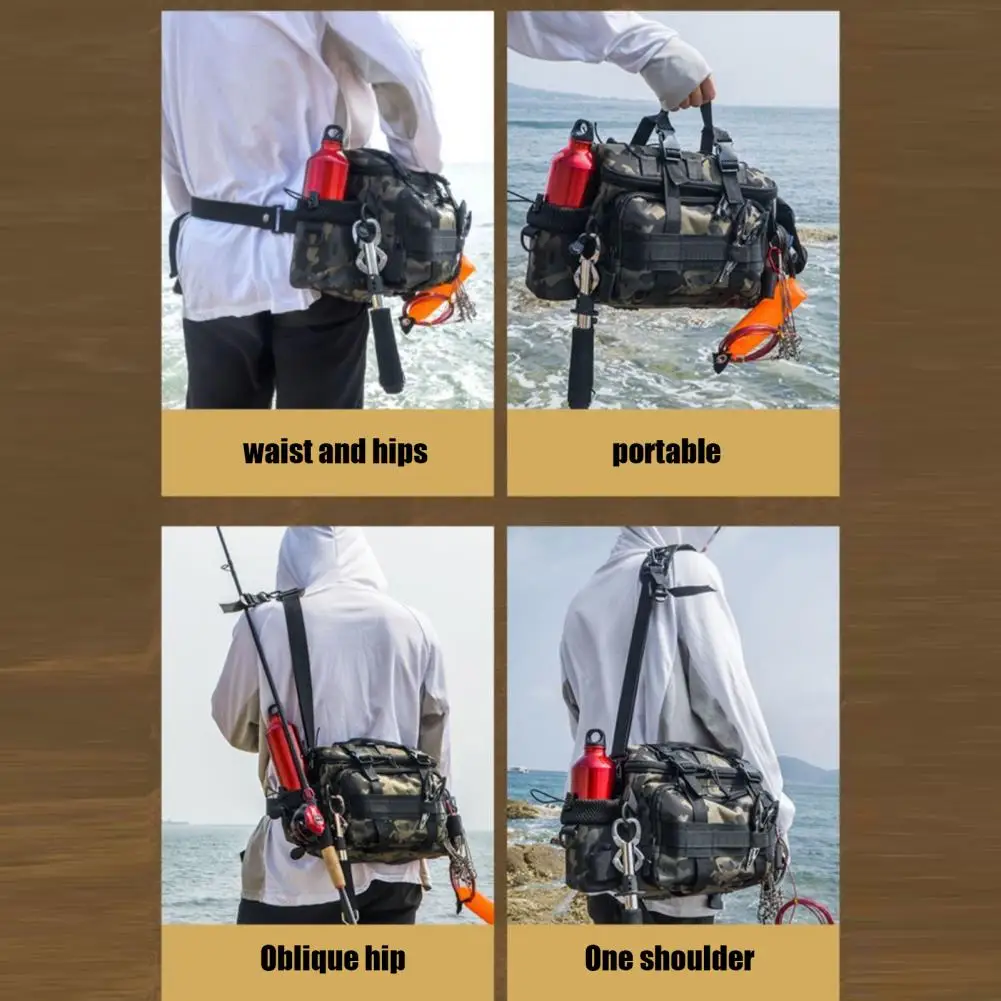 Angelzubehör, Schultertasche, Aufbewahrungstasche, tragbarer Angelrutenhalter, Outdoor-Sporttasche, Fliegenfischen – Detail 14