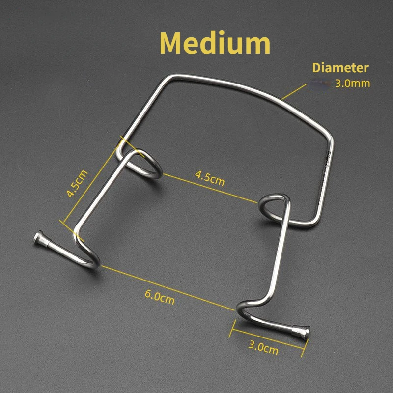 Retrator de boca cheia de aço inoxidável, mordaça bucal, abridor de boca, dentes dentais branqueamento ferramenta 1pc