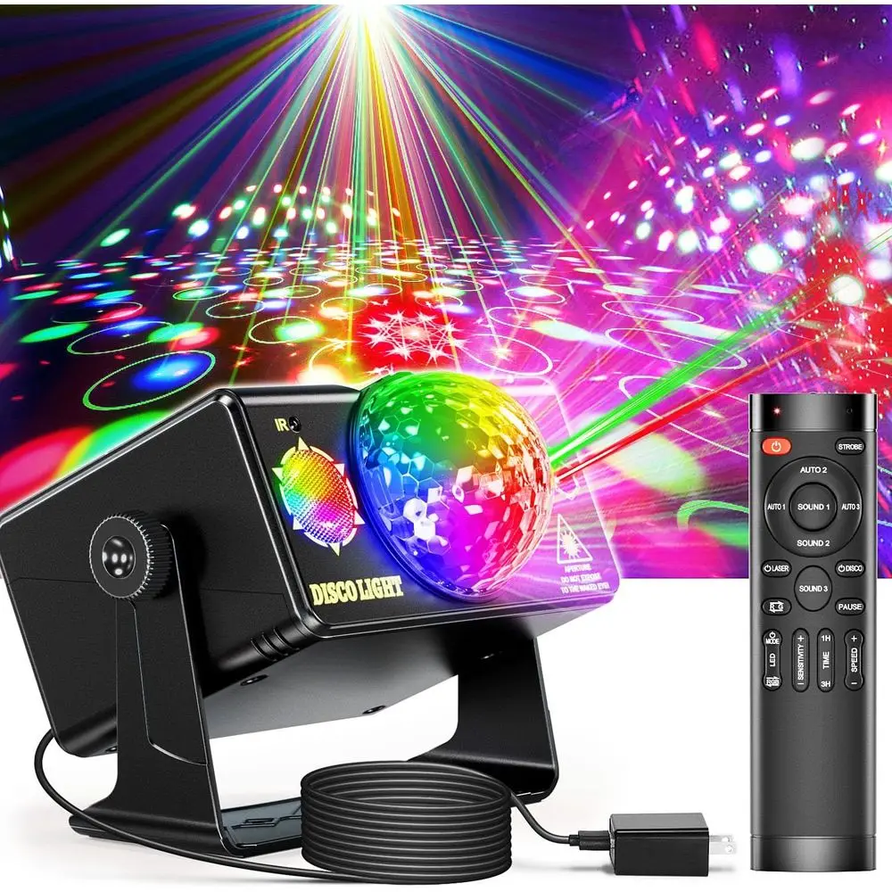 

Световые приборы для вечеринок caivimvn, диско-лампы, световые шары, звукоактивные стробоскопы, сценические светильники для вечеринок, дней рождения, Рождества, свадеб, караоке