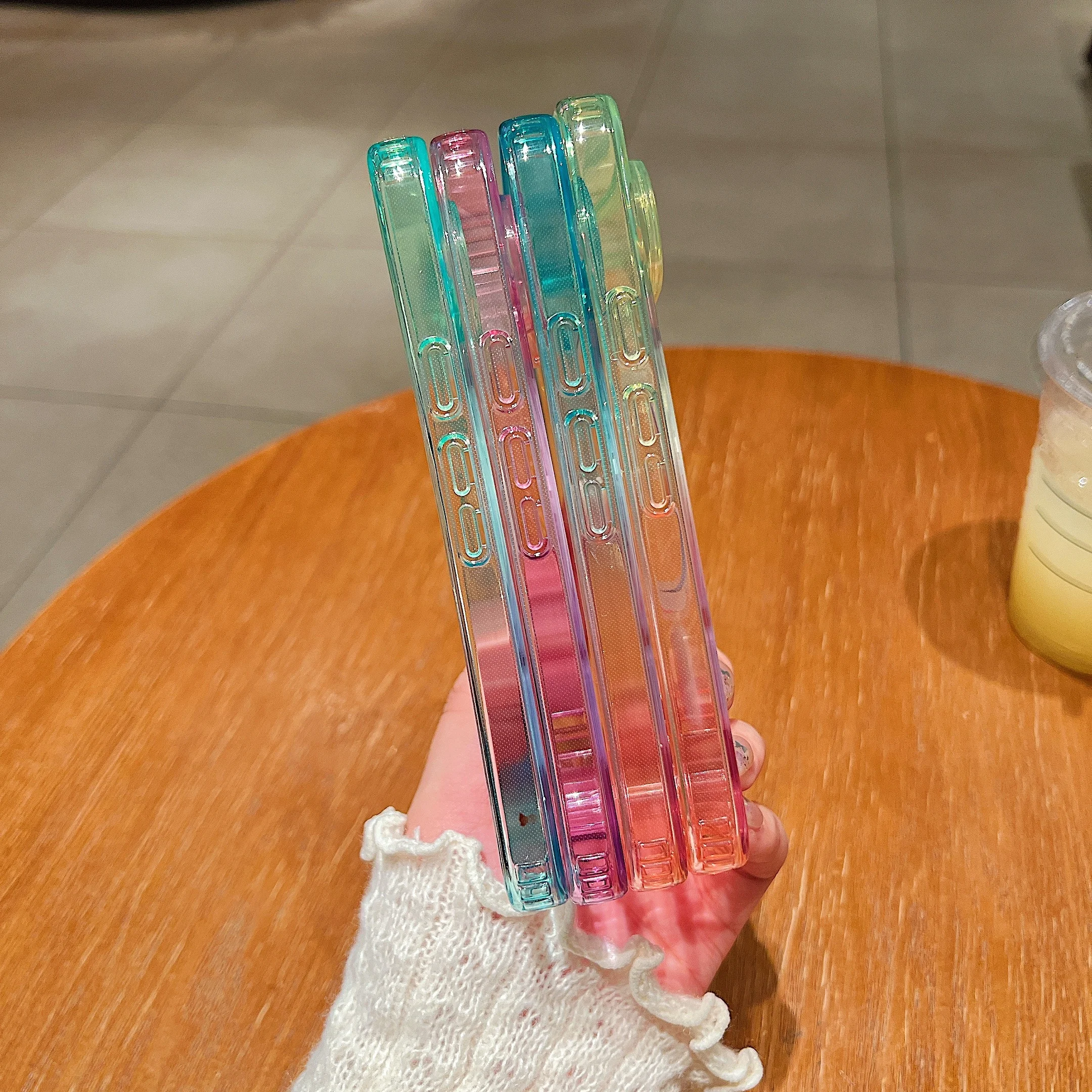 Pixel 10Pro Double Color Gradient for Magsafe Magnetic Case For Google Pixel 10 Pro Transparent Ultr