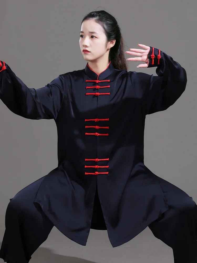 

Кун Мастер Тай Чи Одежда Кунг-фу Платье Ушу Одежда для боевых искусств Униформа для женщин и мужчин Унисекс 2023, новый стиль, темно-синий