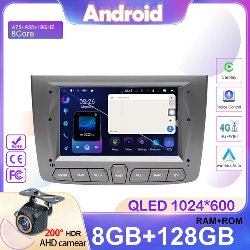 7inch android für alfa romeo mito 2008-2012 Autoradio Stereo Head Unit Carplay Multimedia Video Player Navigation Nr. 2din DVD