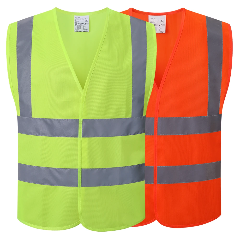 High Visibility Safety Vest With Reflective Stripes Construction Workwear Working Vest with Reflector Safety Jacket