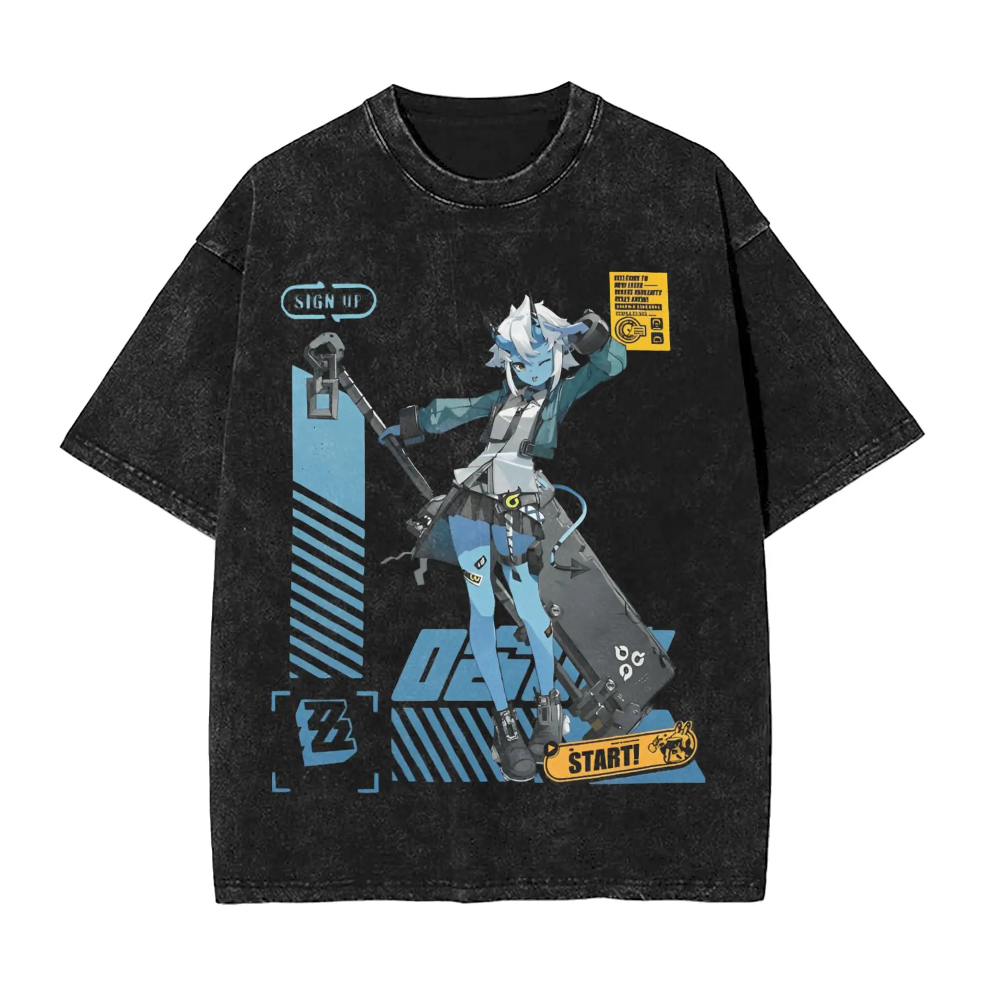 Soukaku Zenless Zone Zero T-Shirt  Hip Hop T Shirts Short Sleeve Vintage Tops Summer Cotton O Neck Plus Size Top Tees