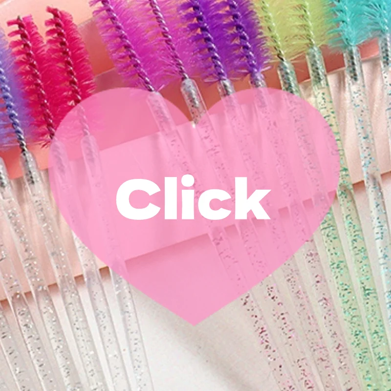 المتاح كريستال الرموش فرشاة مشط 50/100 قطعة رموش تمديد عصي الماسكارا ماكياج المهنية ماكياج الجمال أداة