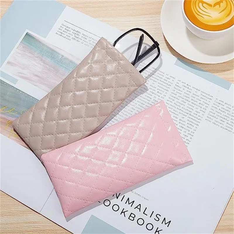 

Fashion Sunglasses Bags Storage Case Portable Soft Pu Leather Coins Lipsticks Pouch High-Grade Waterproof Eyewear Glasses Bag