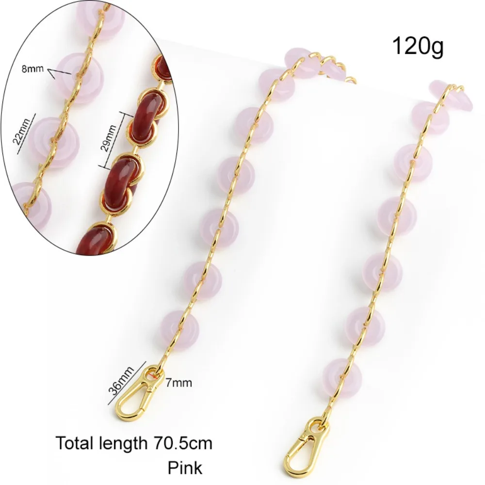 

Сумка-цепочка для пончиков, сменный плечевой ремень, металлическая цепочка через плечо из смолы, акриловые сумки, сумка-удлинитель, декоративная цепочка