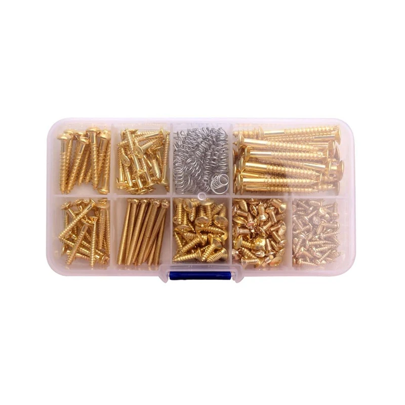 Electric Guitar Screw Kit Multiple Sizes Guitar Metal Repairing Tool Kit With Screws And Springs Repair Fasteners