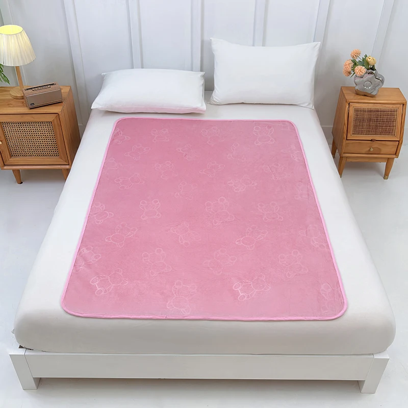 Flannel Baby & Adults Waterproof Diapering Changing Pads Infant Reusable Mattress Washable Newborn Mattress Baby Change Mat