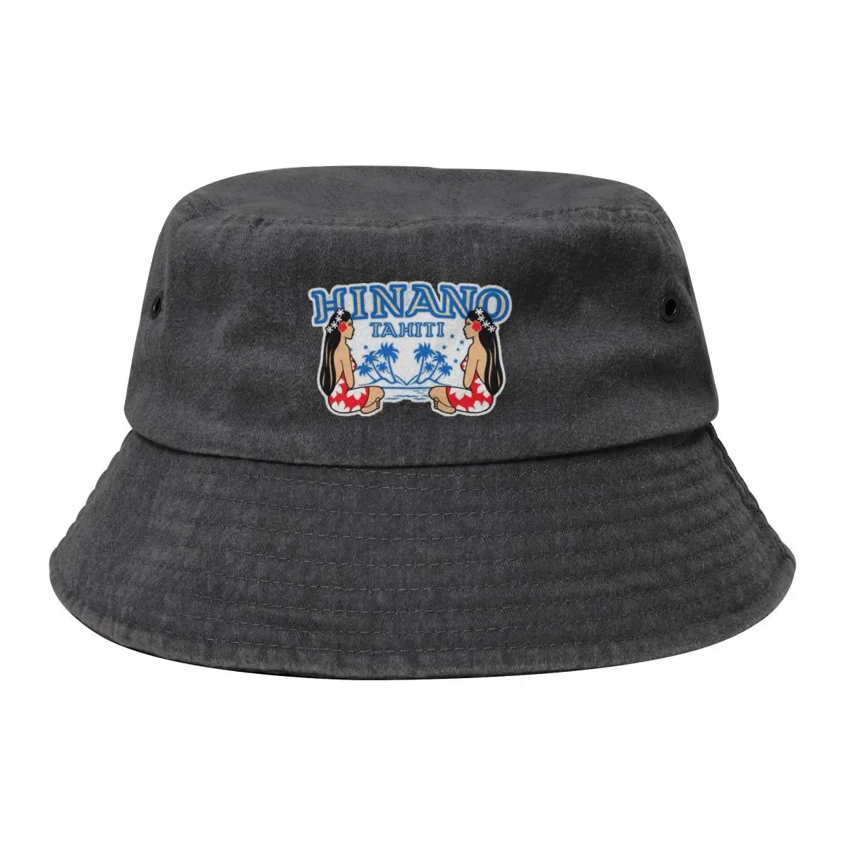 

Hinano Tahiti Cowboy Denim Fisherman Hat With Printing
