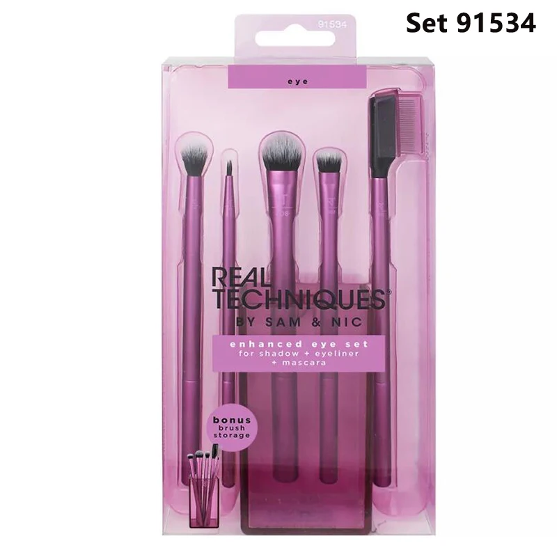 Real Techniques Professioanl Soft Fluffy Makeup Brushes Set Eye Shadow Foundation Cosmetic Powder Blush Blending Beauty Tool