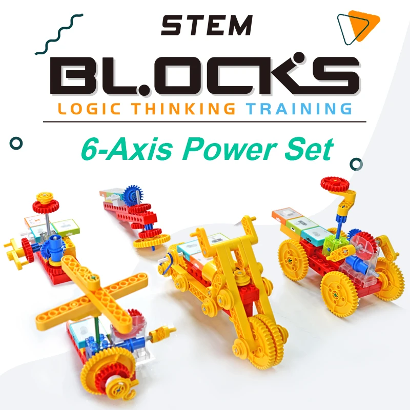 STEM Logic Building Blocks Set - Six-Axis Power Compatible 9656 Block Set Electronic Module Programming Toys for Kids