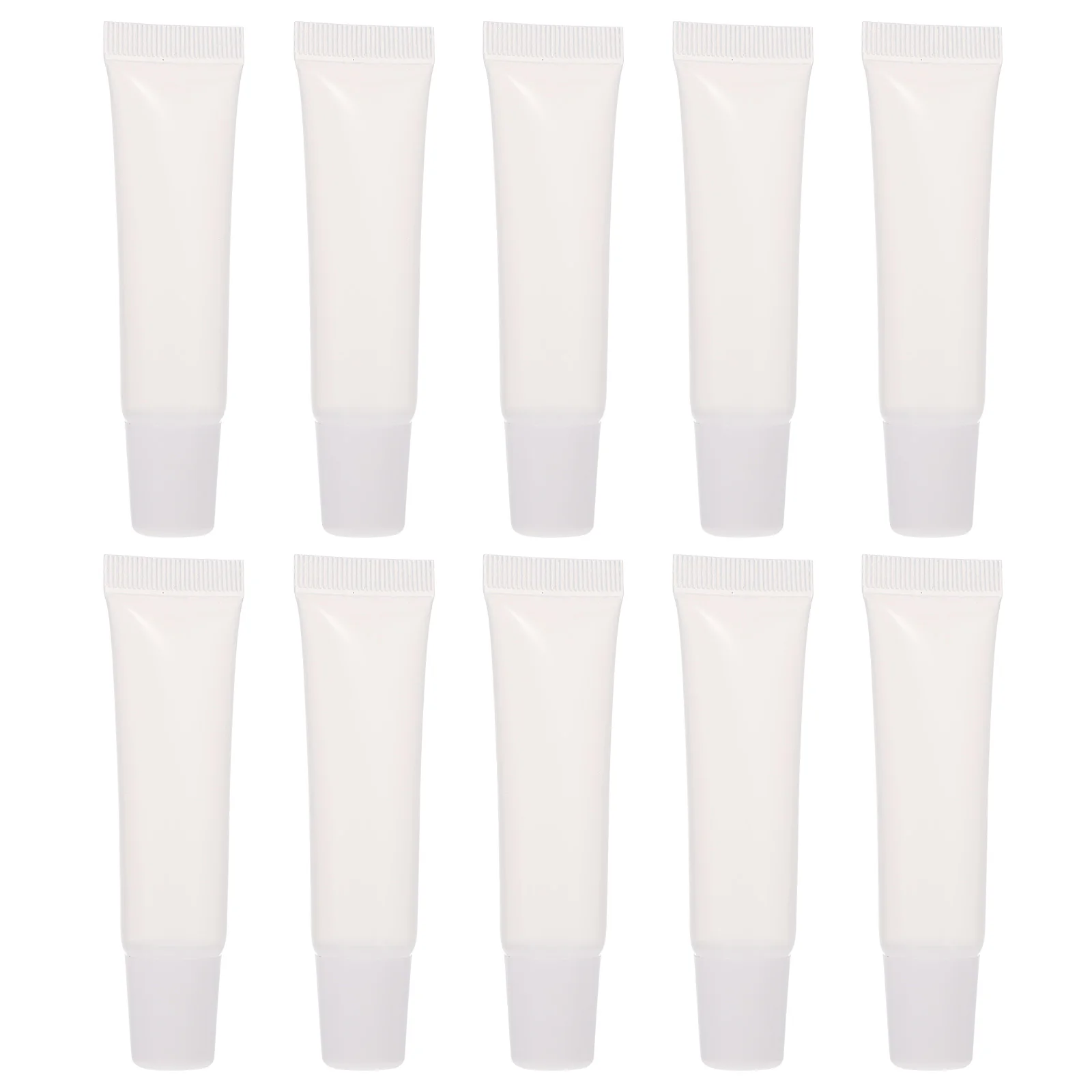 

10pcs 10ml Clear Lip Gloss Tubes Empty Portable Refillable Travel Small Lipstick Containers Lightweight Gifts