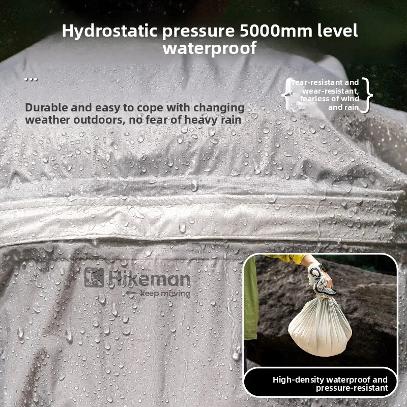 Backpack Rain Cover with Top Zipper 20D Nylon Waterproof Backpack Protector Portable Pack Rain Cover for 20-35L Hiking Camping