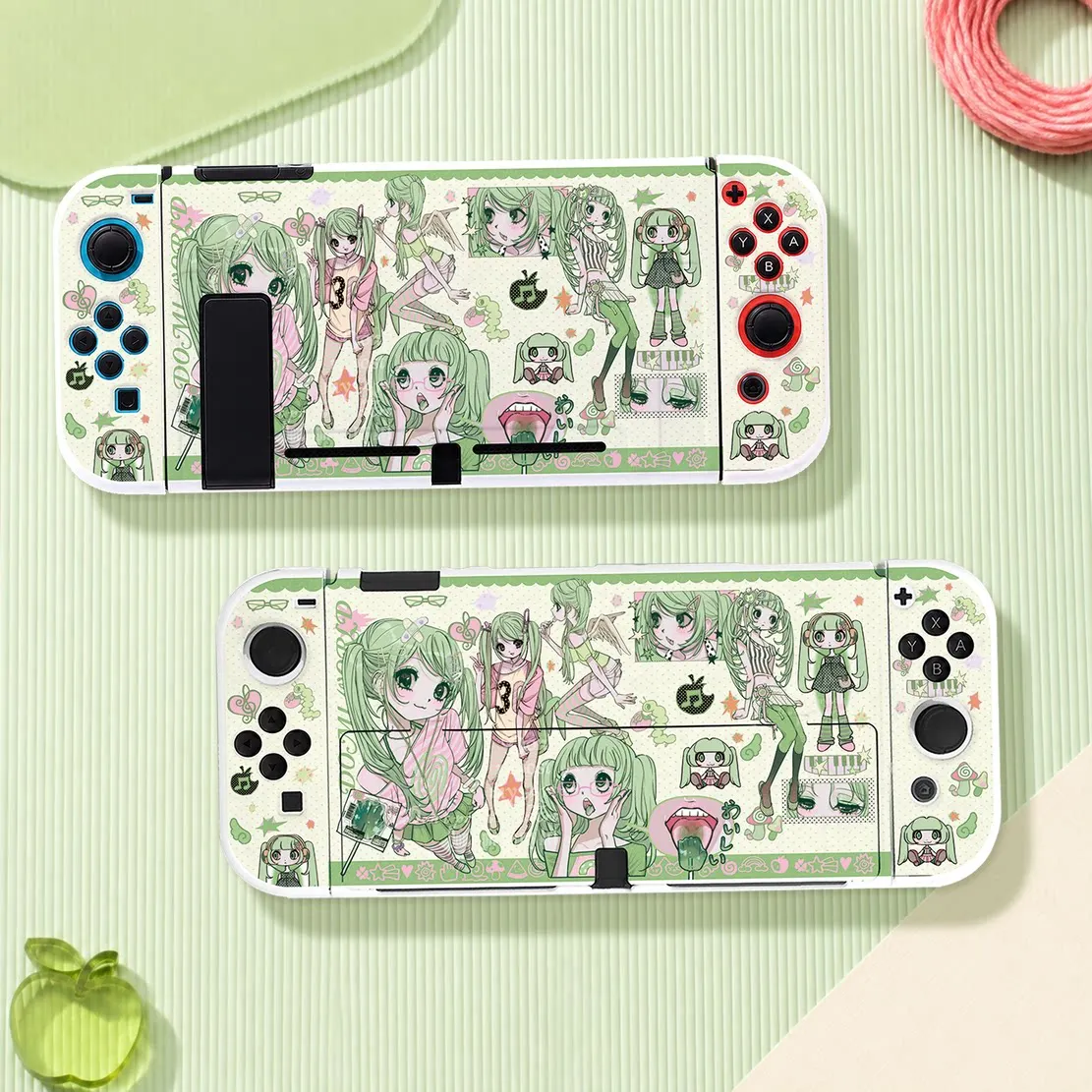 Anime Switch Detachable Hard Case for Nintendo NS2 OLED Models Can Be Docked Non-Slip Joy-Con Controllers Soft Cases Girls Gift