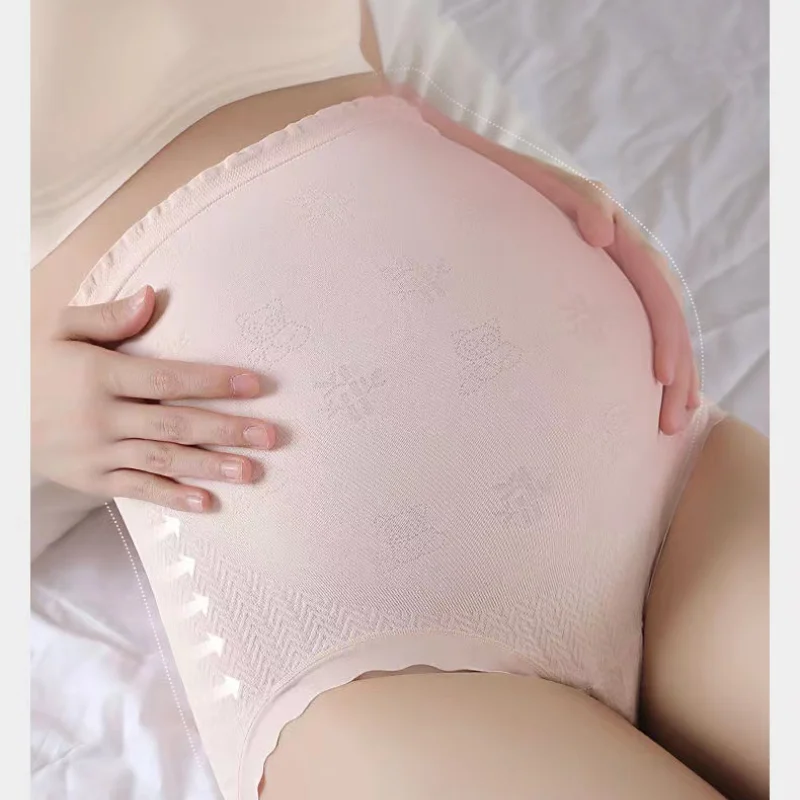 Maternity Clothes Women High Waist Underwear With A Seamless High Waisted Design Comfortable And Breathable During Pregnancy