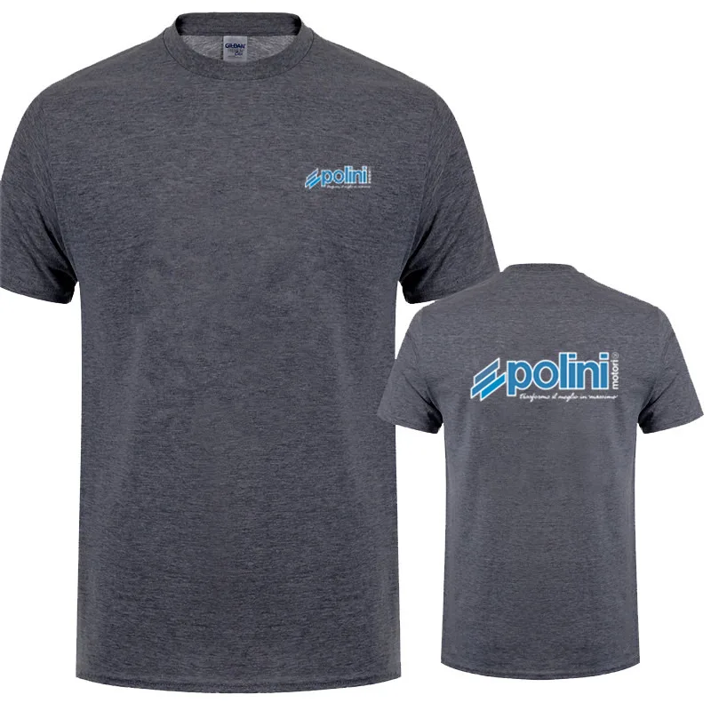 Polini تي شيرت الرجال النساء القطن Polini سكوتر سباق الأداء أجزاء تيز قميص قصير الأكمام للجنسين رجل الملابس بلايز LH-473