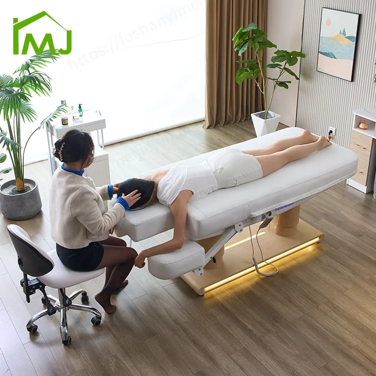 

Tattoo Facial Treatment Massage Beds Spa Beauty Bed Curve Lash Bed With Motors