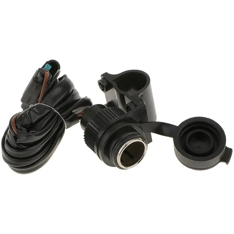 A20K-Motorcycle 12V Cigarette Lighter Power Outlet Socket For Chain Lubrication Support System