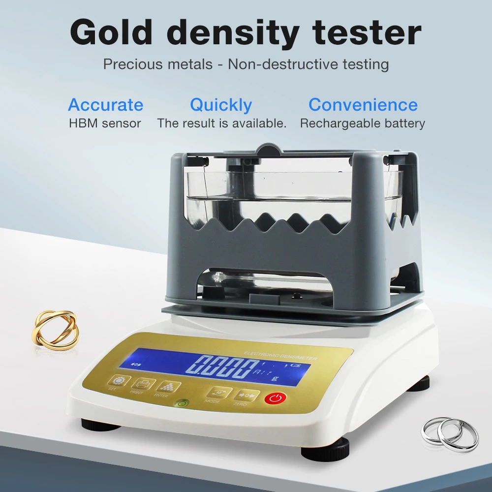 

Wholesale New Gold Density Tester Silver Jewelry Density Tester Electronic Gold Purity Precious Metal Testing Machine