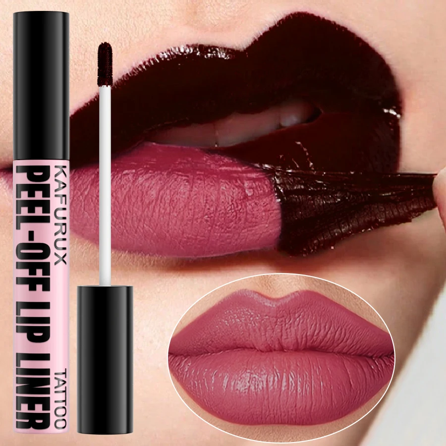 1PC Impermeabile Lip Liner Peel Off Lipgloss di Lunga Durata Opaco Lip Tint Rosa Marrone Contorno Strappo Labbra Trucco Labbra Macchia Regali