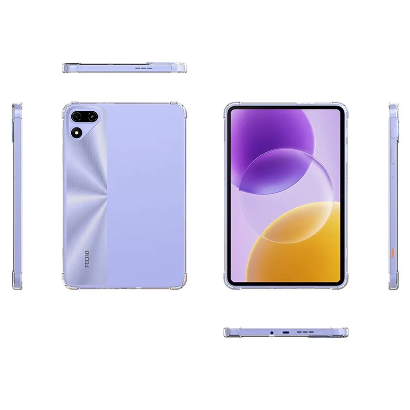 For Tecno Megapad SE 2 2026 Case 9.7 inch Transparent Airbag Soft Silicone Cover funda Tablet Tecno Megapad SE 2 9.7