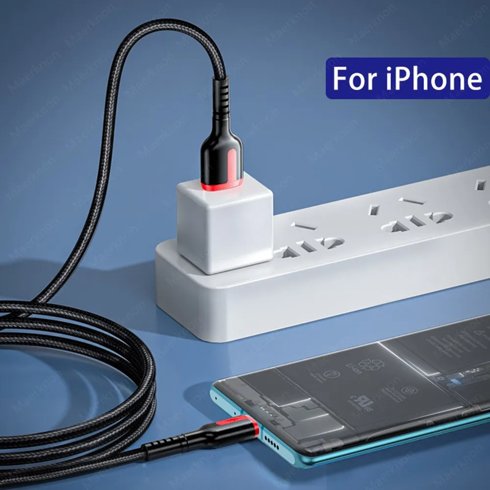 6A 66W USB Type C สาย Super Fast CHARGING Microusb ข้อมูลสายไฟสายชาร์จโทรศัพท์สําหรับ iPhone Samsung Xiaomi Huawei สาย USB C