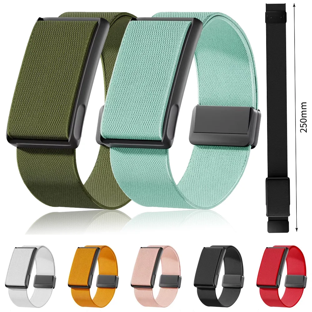 Nylon Loop Strap+Metal Frame For Amazfit Helio Magnetic Elastic Bracelet Smartwatch Wristband For Amazfit Helio Band Accessories