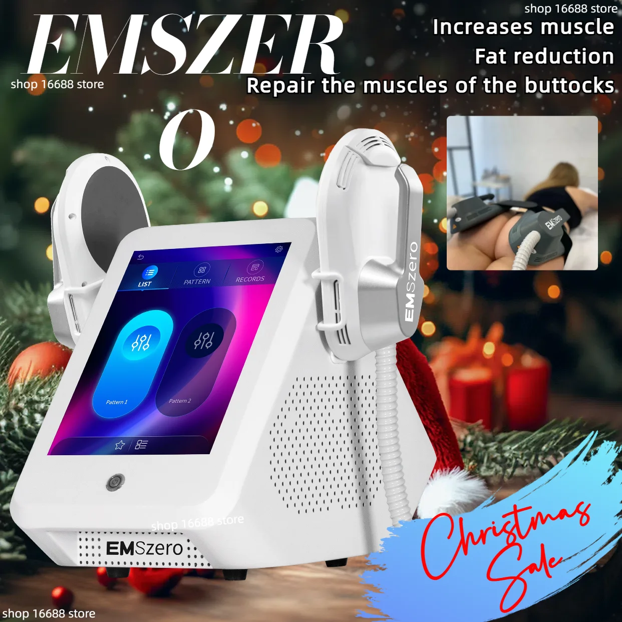 Christmas EMSzero Slimming Pelvic Floor Muscle Repair Electro Magnetic Stimulation  Body Sculpting and Muscle Building Machine