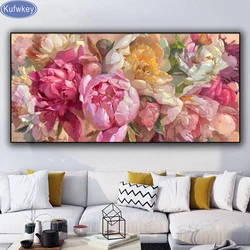 beautiful peony 5d diamond painting New Diy Jewelry cross stitch Full Square Round Diamond Mosaic Art Large Flowers Home Decor