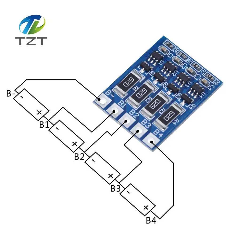 4S 4.2v li-ion balancer board li-ion balncing full charge battery balance board