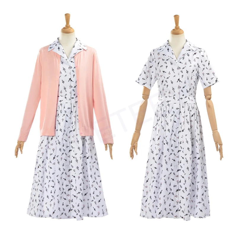 Matilda the Musical Hortensia Cosplay-Kostüm Lashana Lynch Blumenkleid Hortensia-Verkleidung Damen-Halloween-Party-Outfit