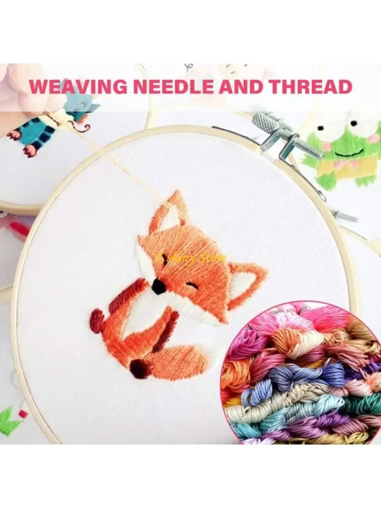 N58F Artistic Crosses Stitching Embroidery Thread Colorfast Stitching Thread Embroidery Floss for Creative Embroidery Project