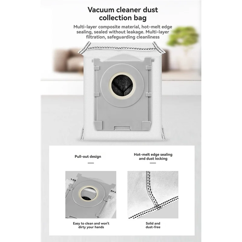 A98G-สําหรับEcovacs DEEBOT Miniเครื่องดูดฝุ่น 13PCSชุดเปลี่ยน-แปรงหลัก,แปรงด้านข้าง,แผ่นกรองHEPA,Mop Pad,ถุงเก็บฝุ่น