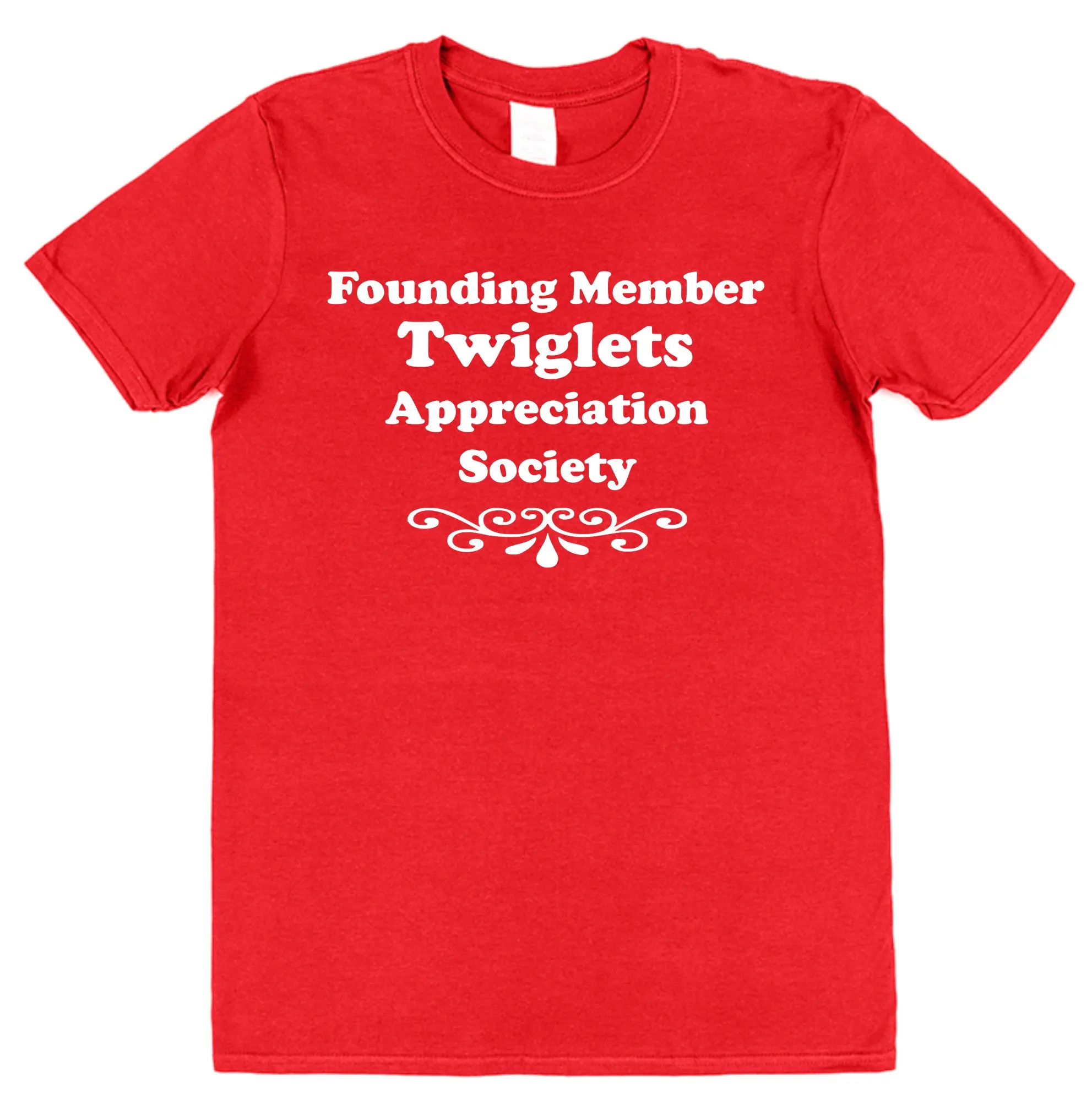 

Twiglets T shirt Founding Member appreciation society Mens Funny Cotton christmas stocking filler Top Novelty gift idea for him