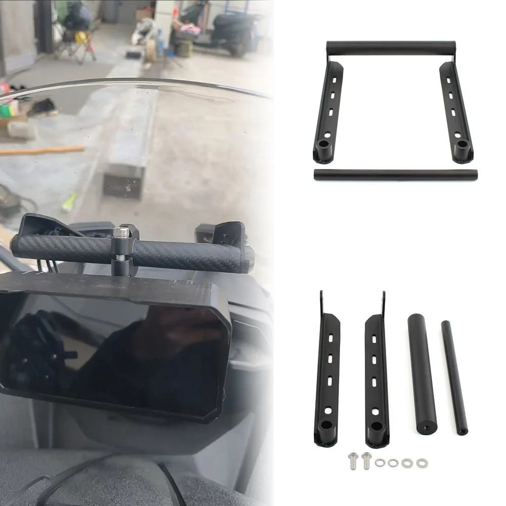 For KYMCO ST250 ST 250 2023 2024 2025 2026 Motorcycle GPS Navigation Plate USB Charger Phone Holder Stand Bracket