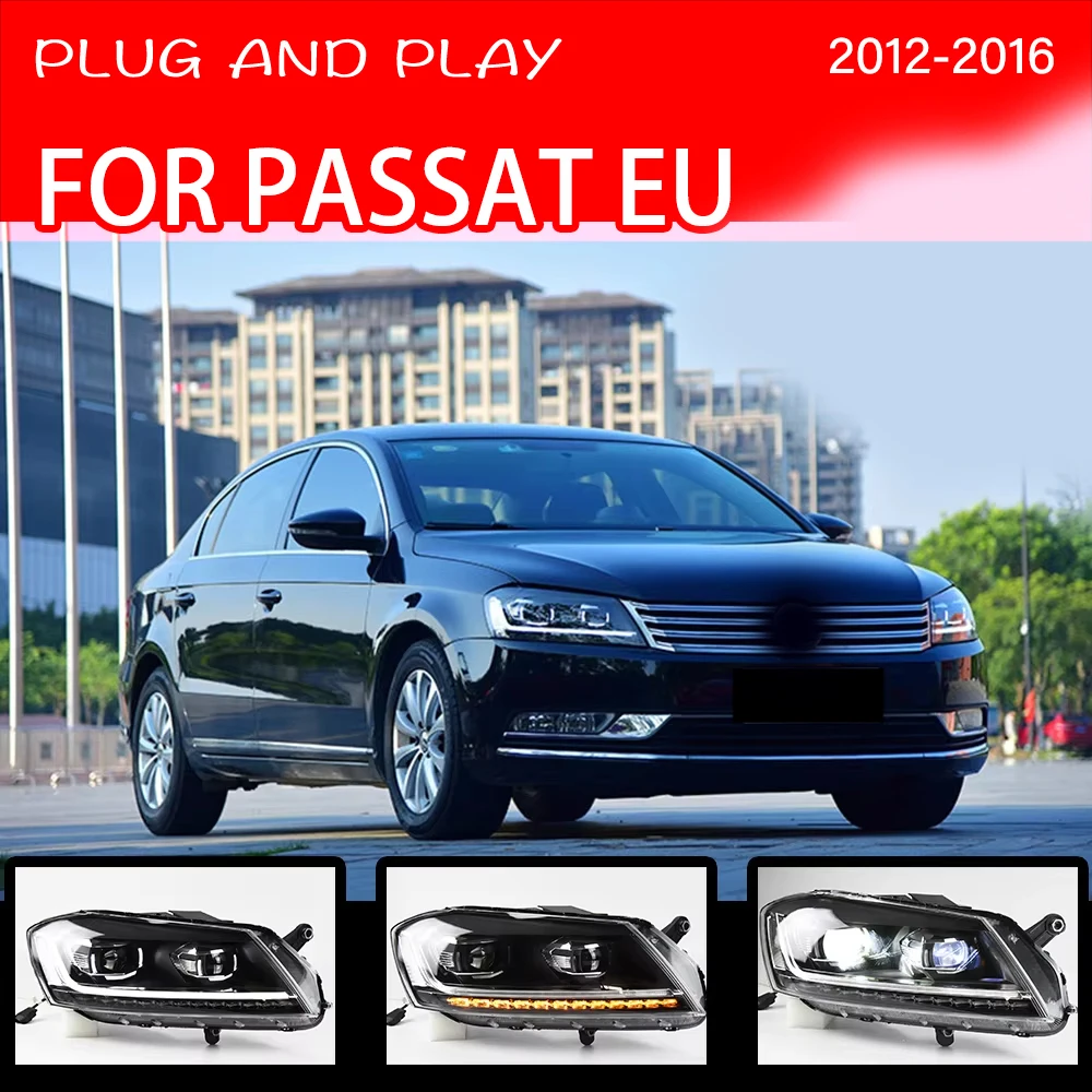 

TOYO Head Lamp For Car VW Passat EU B7 2012-2016 Magotan Headlights Fog Lights Daytime Run Lights DRL H7 LED Bi Xenon Bulb Acces