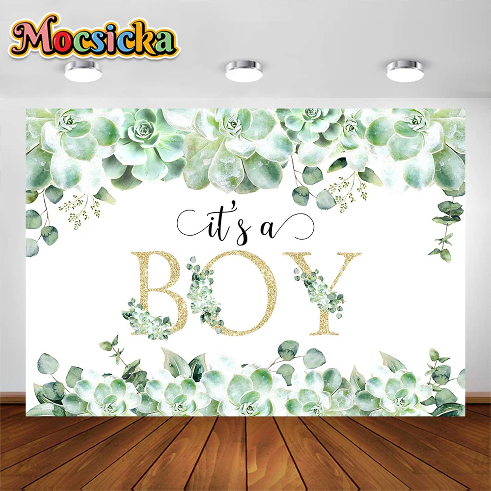 Oh Baby Banner Sign Baby Shower Decorations Backdrop Eucalyptus Greenery Newborn Party Neutral Photography Background Studio