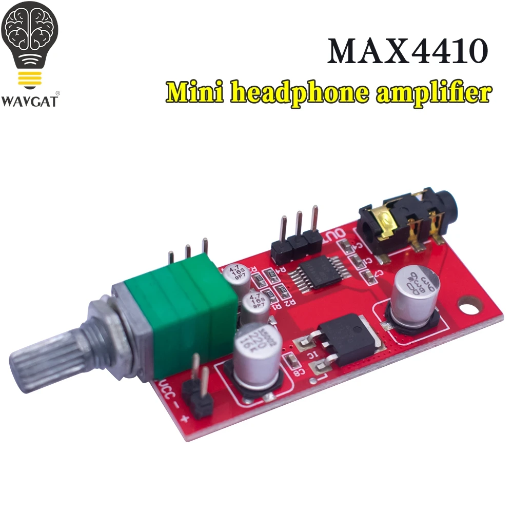 MAX4410 Headphone Amplifier Board Headset Amplifier Mini Amp For Pre-amplifier Single Battery Power 80mw*80mw