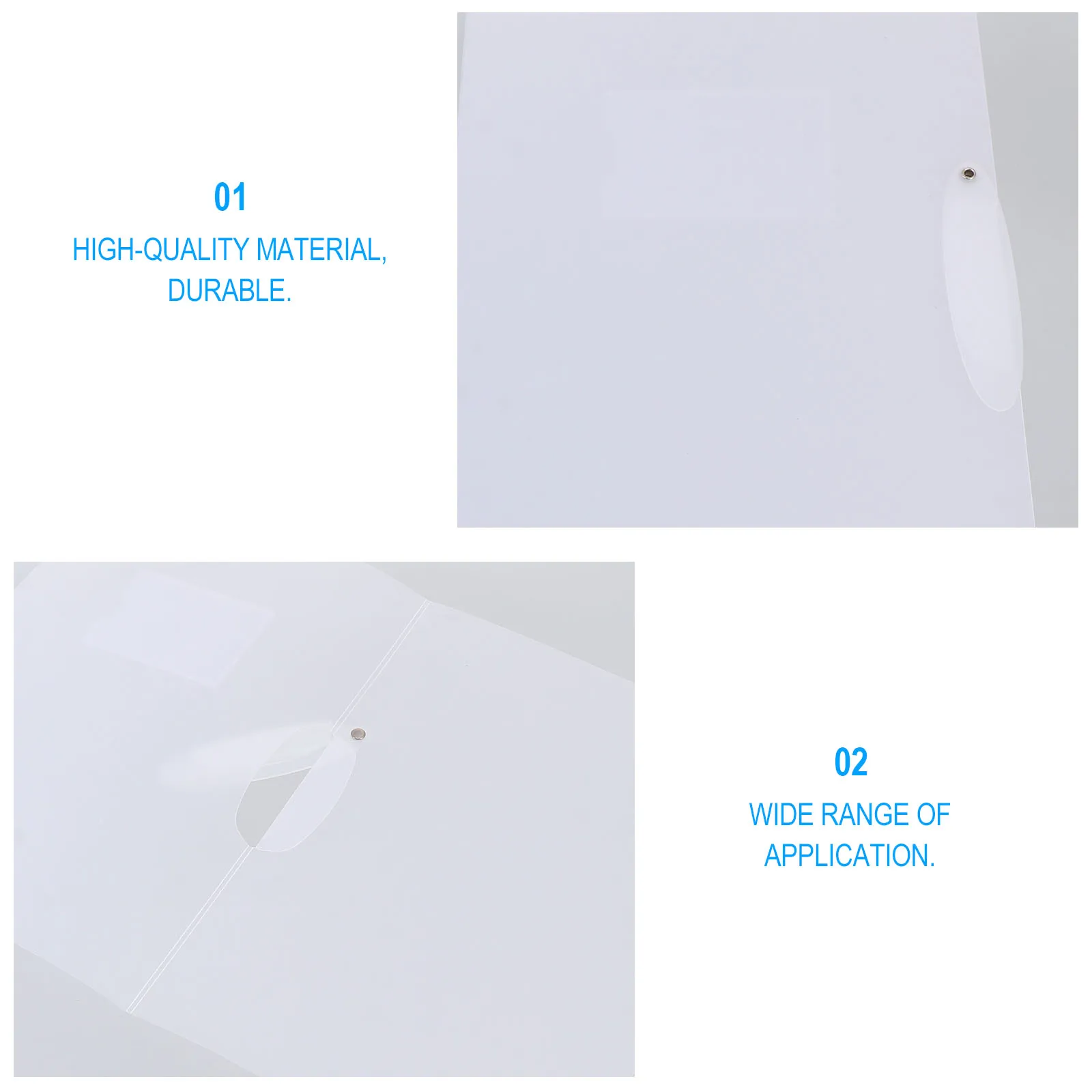 

4 Pcs Folder Practical Folders Report Binders Useful File Office-use School-use Pull Rod Portable Creative