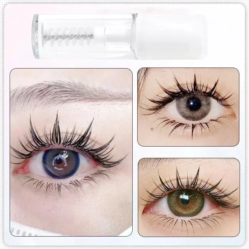 Ensemble imperméable pour cils, Mascara Transparent, colle pour Extensions de cils, Mascare pointu, Gel coiffant imperméable, Manga