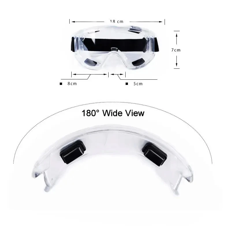 Transparent Safety Goggles For Carpenter Rider Eye Protector Anti-Splash Impact-Resistant Work Safety Protective Glasses